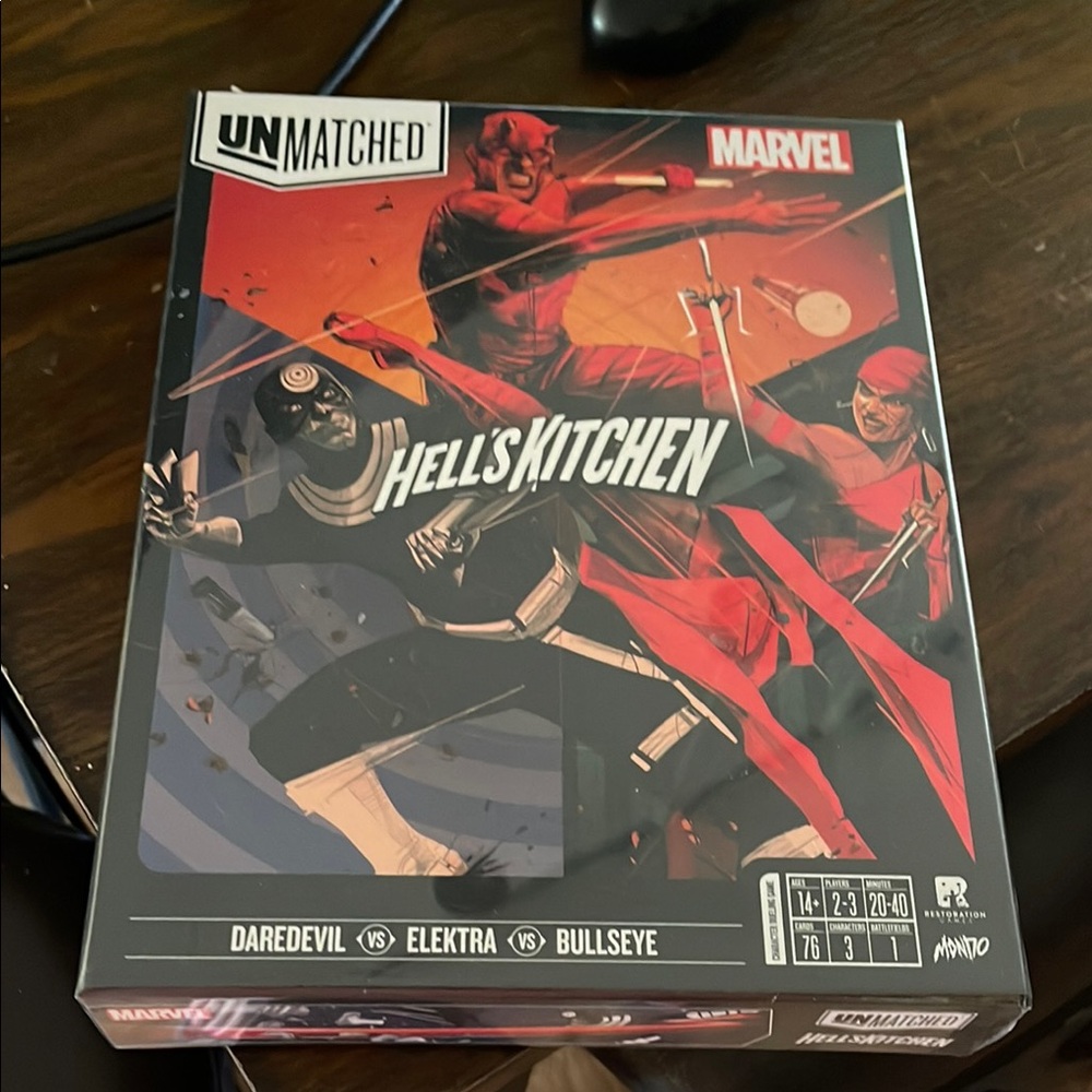 Marvel Unmatched Hell's Kitchen Game - Red and Black